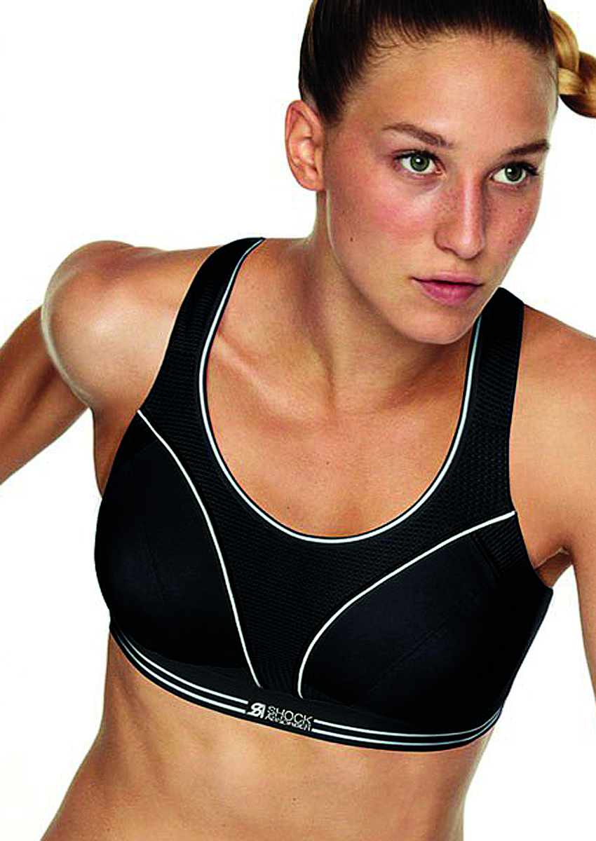 Køb! Absorber Ultimate run sports BH A-G skål sort | Feminint.dk