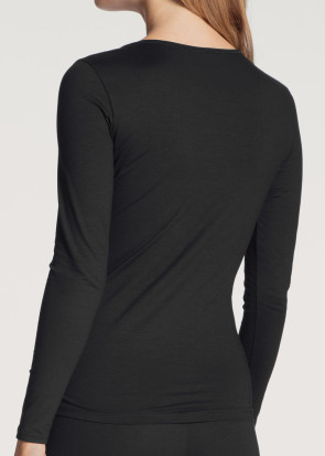 Calida Natural Comfort Top Long sleeve Black