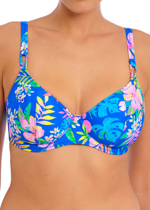 Freya Swim Hot Tropics Blue bikiniöverdel plunge D-L kupa