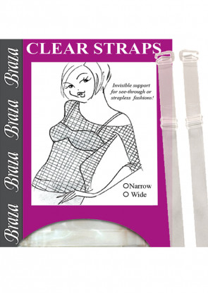 Braza Clear Strap gennemsigtige stropper (smalle)
