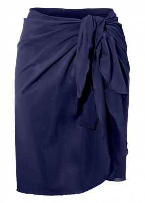 Damella sarong one size marineblå