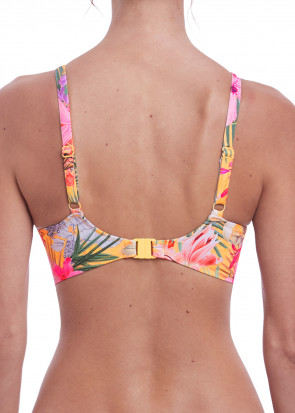 Fantasie Swim Anguilla bikiniöverdel fullkupa D-J kupa mönstrad gul