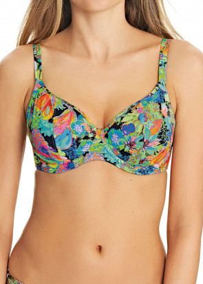 Freya Island Girl Plunge bikini top D-L skål mønstret