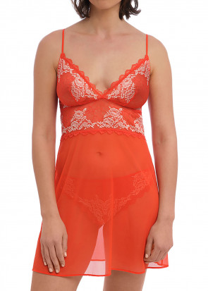 Wacoal Lace Perfection chemise S-XL orange